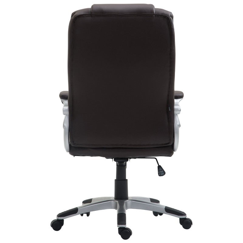 Ergonominen toimistotuoli keinonahalla ja keinumekanismilla säädettävä korkeus