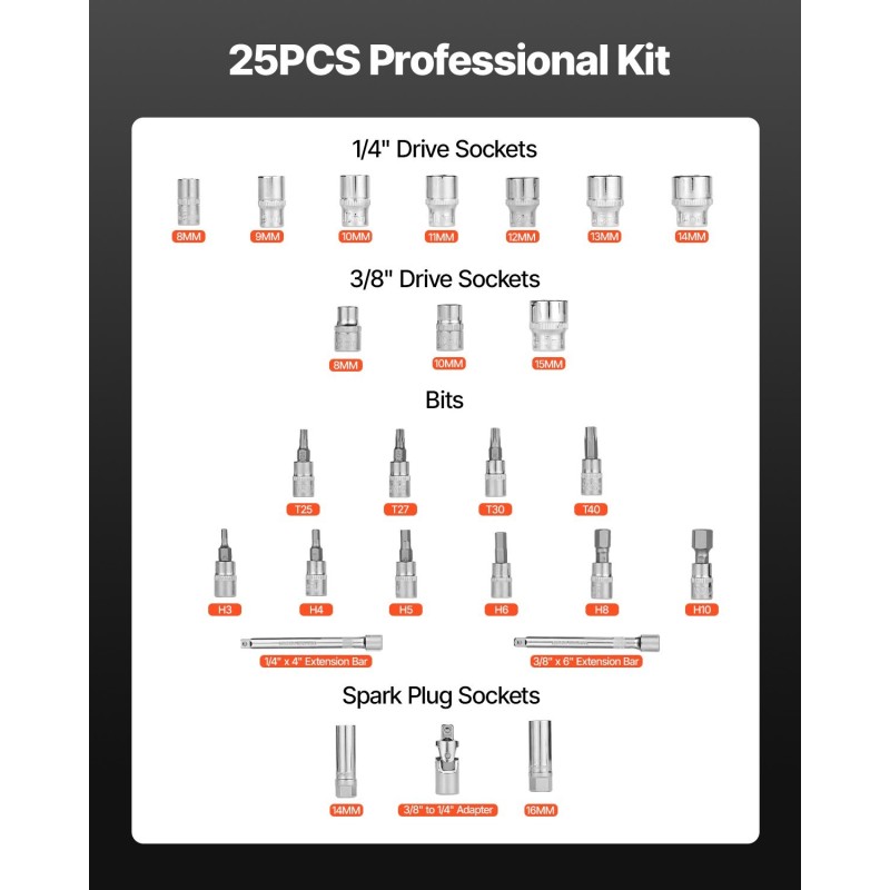 Momenttiavainsetti 3/8-tuumainen 5–60 Newtonmetriä kaksisuuntainen 72-hampainen hylsyineen