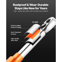 Momenttiavainsarja 1/4-tuumainen 2,3–22,6 N.m 72-hampainen räikkä polkupyörän huoltoon