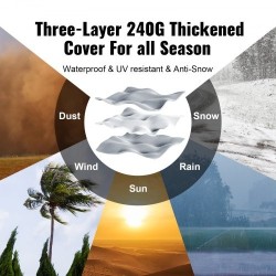 Varastoteltta sinkityllä teräsrungolla polyeteenipinnoitetulla kankaalla vetoketjuovella 305x305x259 cm