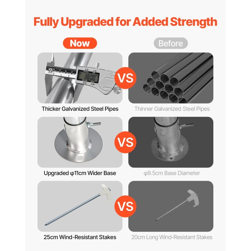 Ulkosäilytysteltta 183x183x214cm polyeteenipeite sinkityt teräsputket rullattava ovi ilmanvaihtoaukot