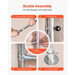 Siirrettävä ulkovarasto PE-kate sinkityt teräsputket 305x458 cm kaksi rullattavaa ovea beige