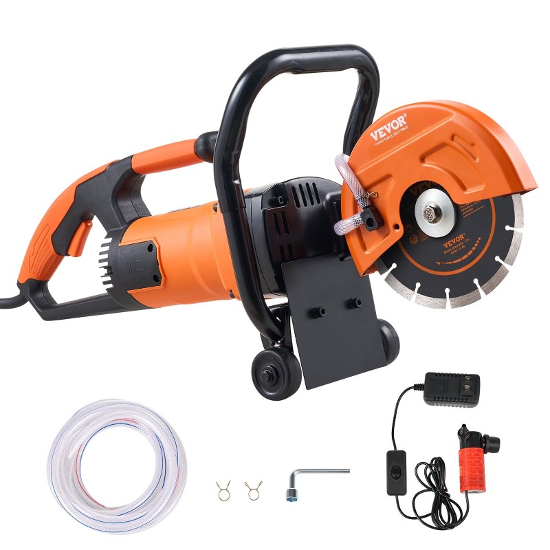 Sähköinen betonisaha 180 mm terä 2000 W 63 mm leikkaussyvyys