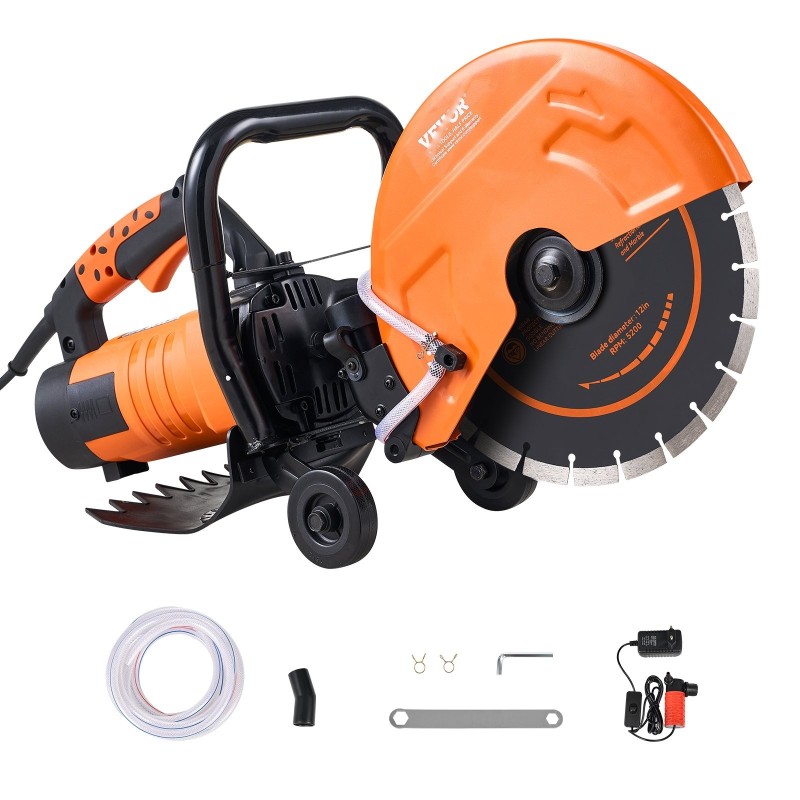 Sähköbetonisaha terän halkaisija 305 mm märkäleikkaus 2800 W 114 mm leikkuusyvyys