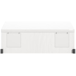 Autoteltta sinkitty teräsrunko 3,7 x 6,1 m irrotettavat sivuseinät rullattavat ikkunat vedenpitävä