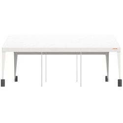 Autokatos 3 x 6 m 180 g/m² PE-kate galvanoitu teräsrunko 8 pylvästä