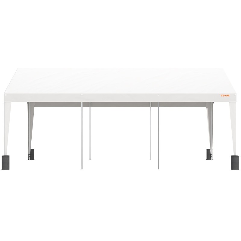 Autokatos 3 x 6 m 180 g/m² PE-kate galvanoitu teräsrunko 8 pylvästä