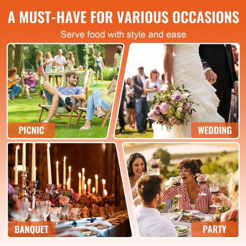 Pyöreät täysikokoiset lämmitysastiat 2 kpl elintarvikekelpoisesta 201-ruostumattomasta teräksestä lasikansilla