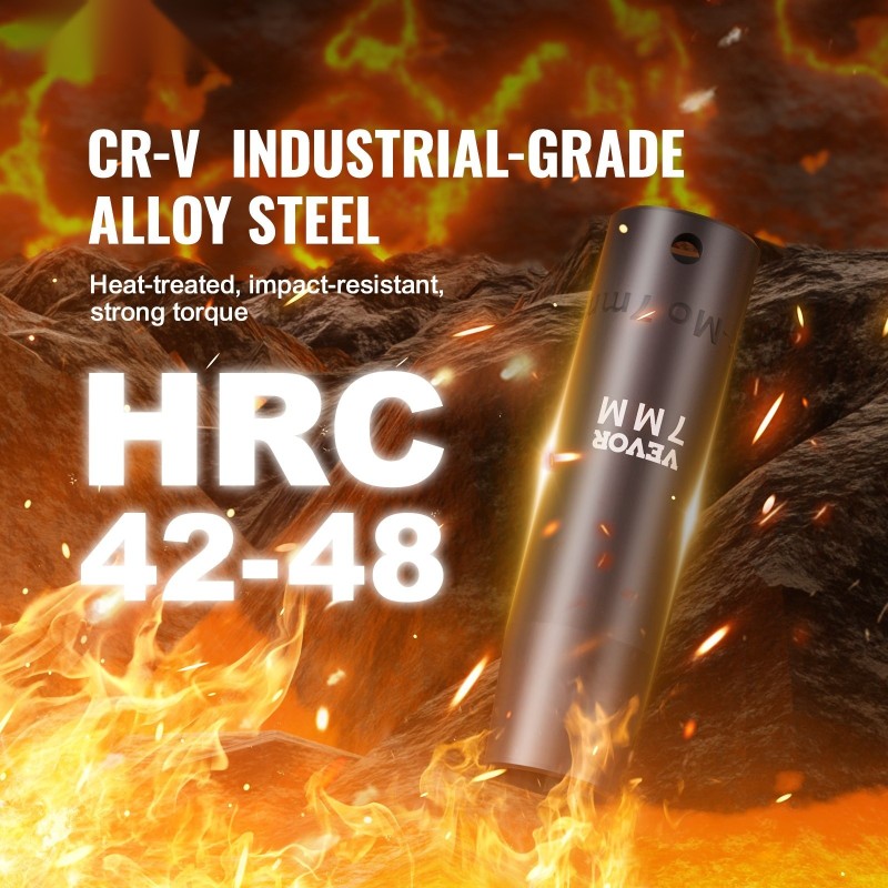 Iskuhylsysarja 1/2 tuuman CR-V-seosteräs 13-osainen syvät hylsyt 10–24 mm