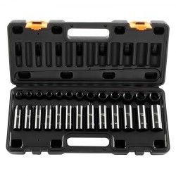 Iskuväänninhylsysarja kromivanadiiniteräs 3 8 tuuman vetoinen 26 osainen 7 19 mm