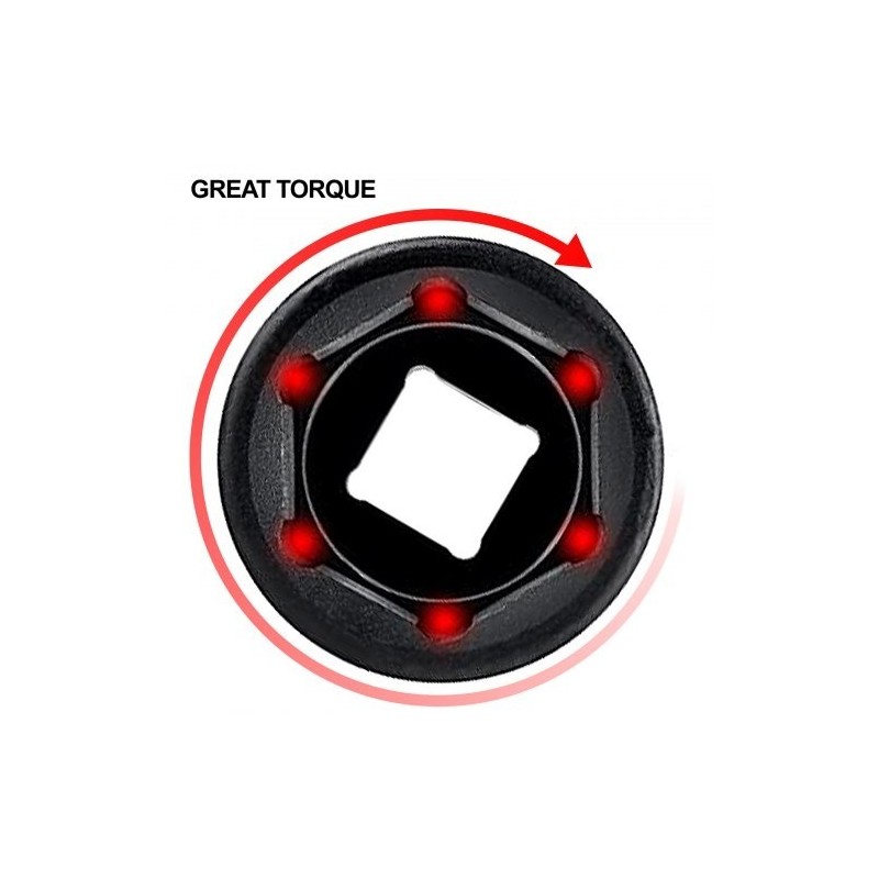 Iskuväänninhylsysarja kromivanadiiniteräs 3/8 tuuman vetoinen 26 osainen 7–19 mm