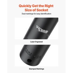 Iskihylsysarja kromivanadiiniteräs syvät 6-kulmaiset 1/2 tuuman vetoneliö 26 hylsyä 10–36 mm