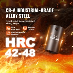 Iskevä hylsysarja 3/8-tuuma 29-osaa CR-V-seosteräs SAE ja metrinen 8–22 mm säilytyslaatikko