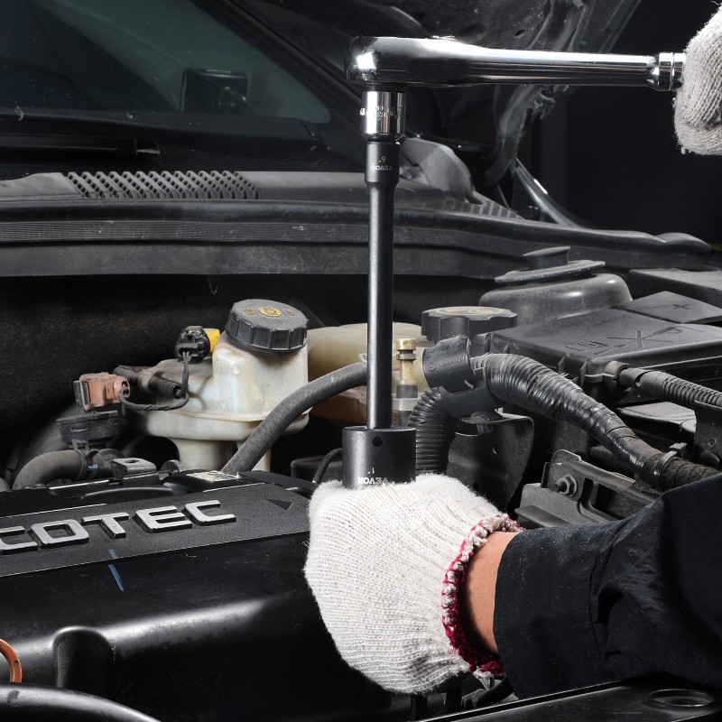 Iskevä hylsysarja 3/8-tuuma 29-osaa CR-V-seosteräs SAE ja metrinen 8–22 mm säilytyslaatikko