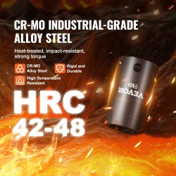 Iskuhylsysarja 3/8-vetoinen 14 osaa 7–20 mm 6-kulmainen Cr-Mo-seosteräs