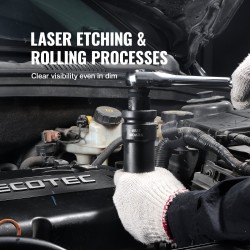 Iskevä 8-osainen hylsysarja CR-MO-seosteräs 1-tuumainen 2,5 cm kuusikulmainen säilytyskotelolla