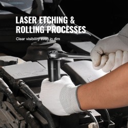 Iskusyvähylsysarja 3/8-tuuman 18-osainen CR-V-seosteräs 6-kulmainen 8–22 mm säilytyslaatikolla