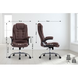 XL-toimistotuoli thor ergonominen korkea selkänoja keinumekanismi 150kg