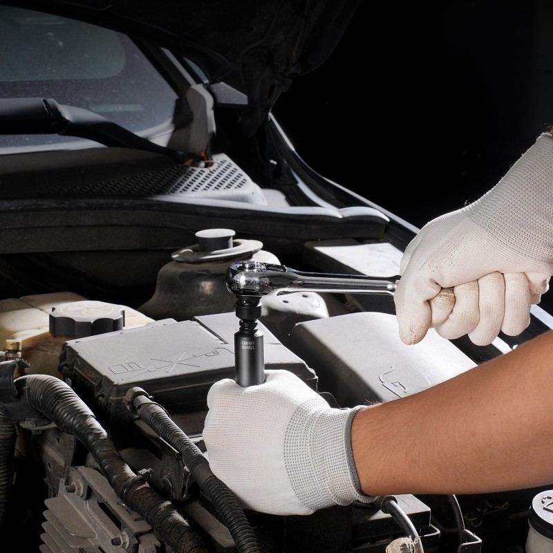 Pitkä iskevä hylsysarja 14-osainen 1/4 tuuman 4–15 mm CR-MO-seosteräs autonkorjaukseen