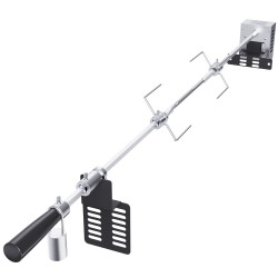 Grillin vartaasarja ruostumatonta terästä 81–100 cm 12 kg kaasu ja hiiligrilleihin