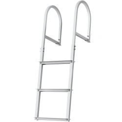 Irrotettava 3-portainen laituri- ja venetikas alumiiniseoksesta leveät 3,1 tuuman askelmat 500 paunan enimmäiskuormitus