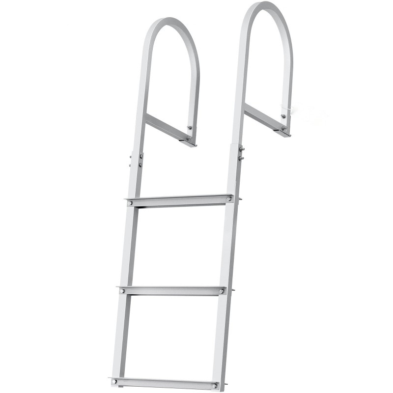 Irrotettava 3-portainen laituri- ja venetikas alumiiniseoksesta leveät 3,1 tuuman askelmat 500 paunan enimmäiskuormitus