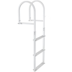 Irrotettava 3-portainen laituri- ja venetikas alumiiniseoksesta leveät 3,1 tuuman askelmat 500 paunan enimmäiskuormitus