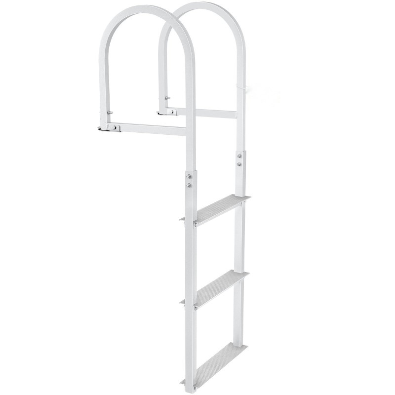 Irrotettava 3-portainen laituri- ja venetikas alumiiniseoksesta leveät 3,1 tuuman askelmat 500 paunan enimmäiskuormitus