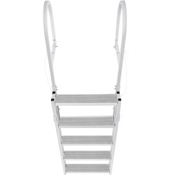 Sisäänvedettävät 5 portaiset laituritikkaat alumiiniseosta säädettävä korkeus 1700 2005 mm 4 tuumaiset askelmat liukuestolla