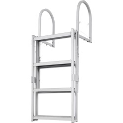 Teleskooppinen 4 portainen laituri ja venetikas alumiiniseos säädettävä 1400 1705 mm