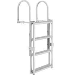 Teleskooppinen 4-portainen laituri- ja venetikas alumiiniseos säädettävä 1400–1705 mm