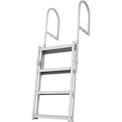 Teleskooppinen 4-portainen laituri- ja venetikas alumiiniseos säädettävä 1400–1705 mm