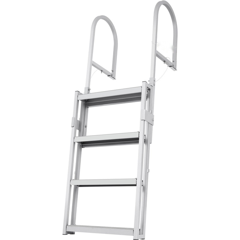 Teleskooppinen 4-portainen laituri- ja venetikas alumiiniseos säädettävä 1400–1705 mm