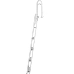 Laituritikas kääntyvä 5 askelmainen alumiiniseos 4 tuumaiset liukuesteaskelmat 350 paunan kantavuus