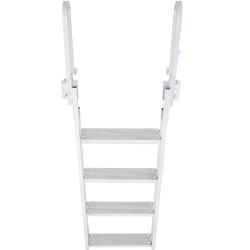 Laituritikkaat alumiiniseos kääntyvät 4-askelmaiset leveät askelmat 159 kg kantavuus