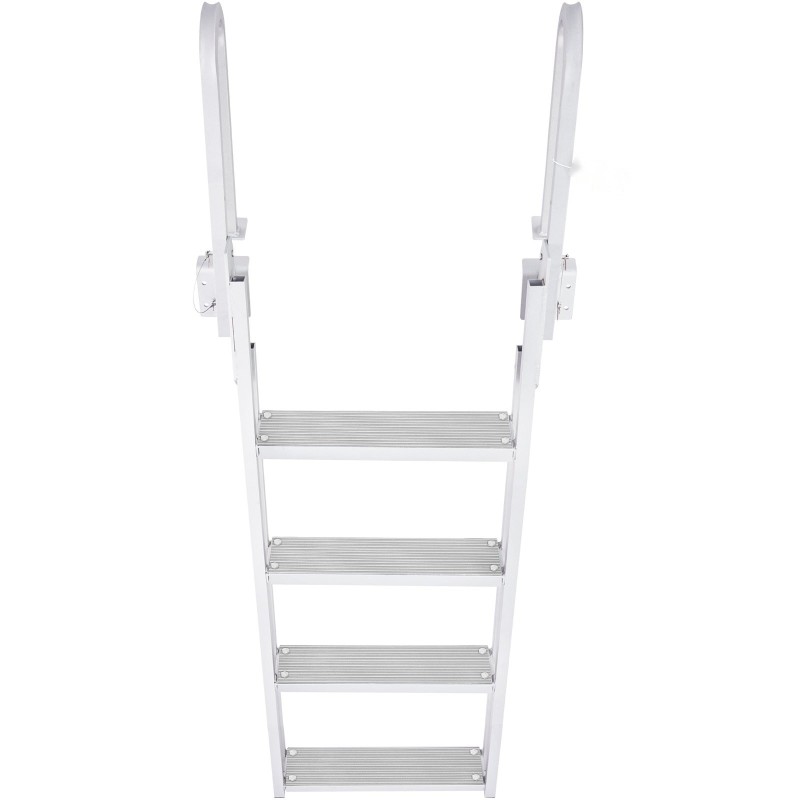 Laituritikkaat alumiiniseos kääntyvät 4-askelmaiset leveät askelmat 159 kg kantavuus