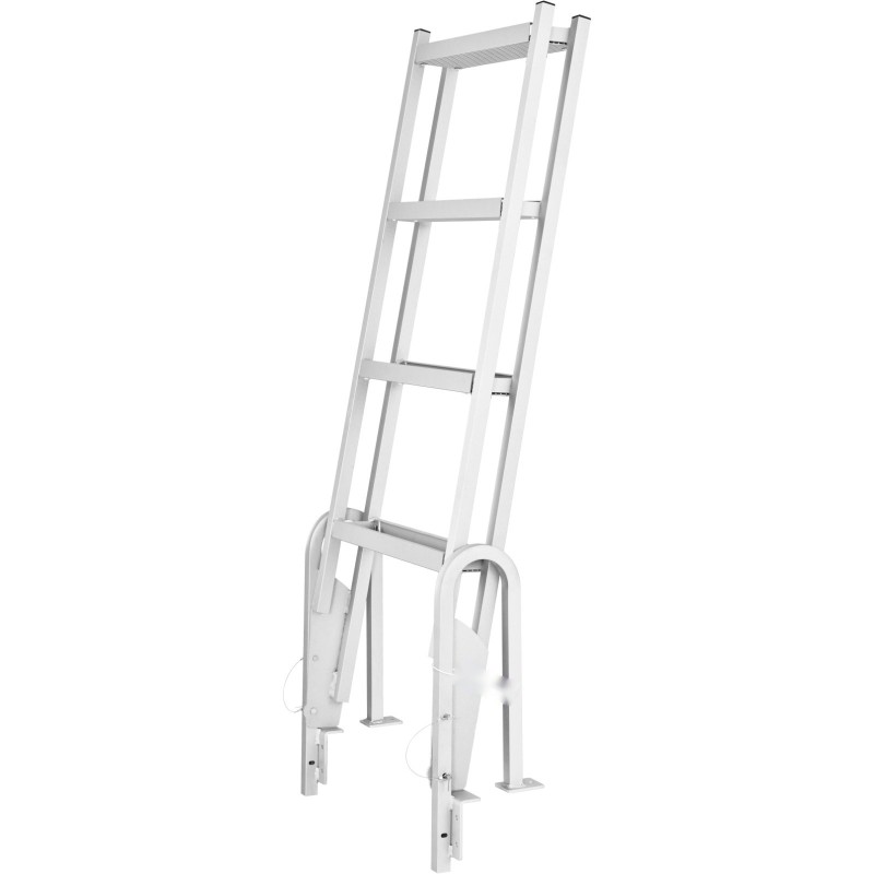 Laituritikkaat alumiiniseos kääntyvät 4-askelmaiset leveät askelmat 159 kg kantavuus