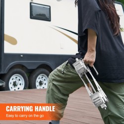 X-muotoinen hiiliteräs pyörävakaaja 2 kpl renkaiden väli 3,8–25,4 cm säilytyslaukku ja räikkäavain