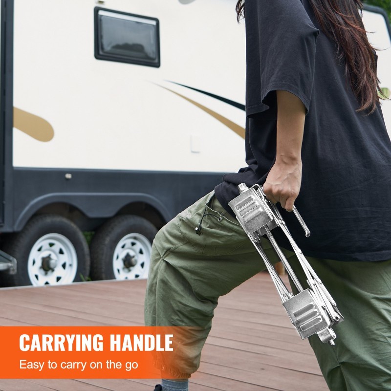 X-muotoinen hiiliteräs pyörävakaaja 2 kpl renkaiden väli 3,8–25,4 cm säilytyslaukku ja räikkäavain