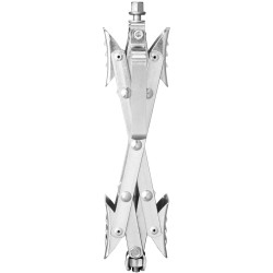 X-muotoinen hiiliteräs pyörävakaaja 2 kpl renkaiden väli 3,8–25,4 cm säilytyslaukku ja räikkäavain