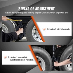 H-tyypin pyöränvakain hiiliterästä matkailuautoihin renkaiden väli 3.5–12 tuumaa 2 kpl