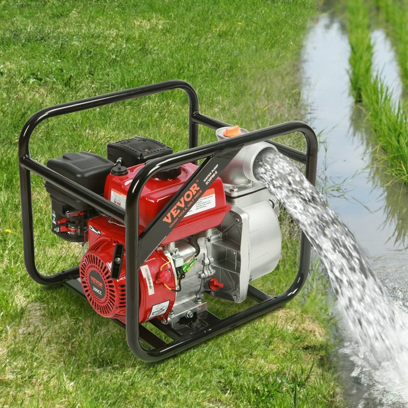 Vesipumppu bensiinikäyttöinen nelitahti 5,2 kW 80 mm 1003,5 l/min 43,3 m
