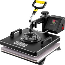 5 in 1 lämpöprässäri 15 x 15 tuumaa Teflon pinnoitettu lämmityslevy T paitoihin mukeihin hattuihin lautasille