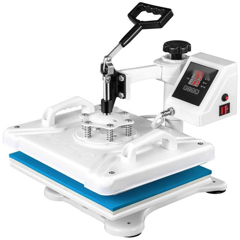 Lämpöprässi teflon-pinnoitettu 30 x 38 cm 5-osainen 1250 wattia kääntyvä yläosa