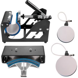 Lämpöprässi 5-osainen Teflon-pinnoitettu levy 29 x 38 cm T-paidat mukit lippikset lautaset