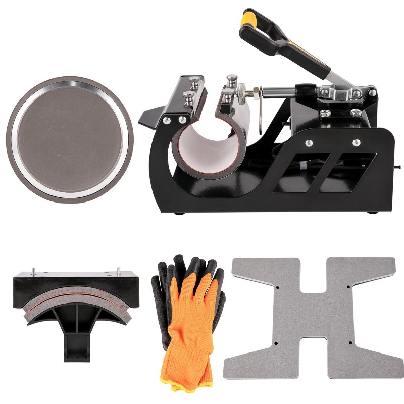 Lämpöprässi kuusi toimintoa 29x38 cm teflonpinnoitettu levy 1000W