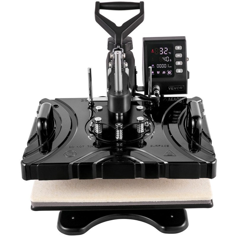 Lämpöprässi kuusi toimintoa 29x38 cm teflonpinnoitettu levy 1000W