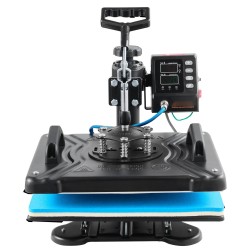 Lämpöprässi teflonpinnoitettu 30 x 38 cm 10 in 1 1000 W 360 asteen kääntyvä