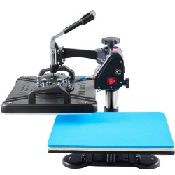 Lämpöprässi teflonpinnoitettu 30 x 38 cm 10-in-1 1000 W 360 asteen kääntyvä