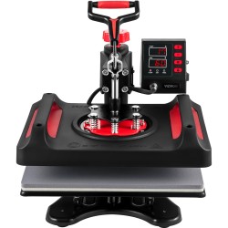 Lämpöprässi teflon pinnoitettu 29x38 cm 1000 wattia 360 asteen kääntyvä lisäosilla